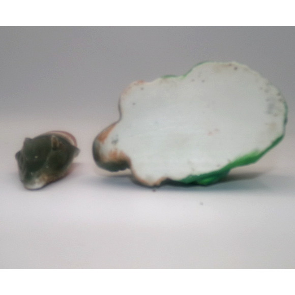 Vintage Nodder Bobber Ceramic Ashtray Dish Alligator Crocodile Jaw Japan 1950's - Picture 11 of 16